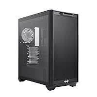 D5 Black E-ATX Mid Tower Chassis with Temper Glass Side Panel/One AN120 ARGB Case Preinstalled