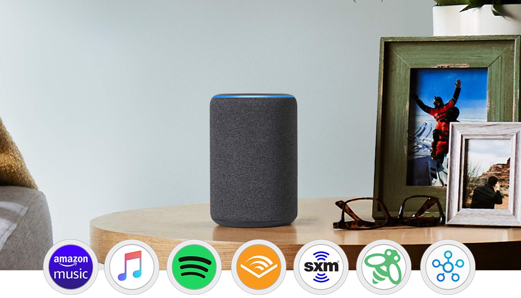 Echo Plus (2nd Gen) - Premium sound with built-in smart home hub - Charcoal