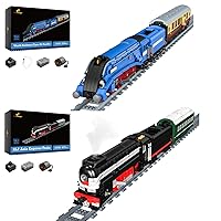 JMBricklayer Model Train Building Blocks Sets(2139 PCS) &SL Express Steam Train Building Block Kit, RC Train Model Kit Construction Locomotive Toy, Gifts for Teens Age 14+/Adults
