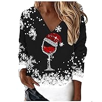Christmas Tops for Women Snowflakes Boat Neck Long Sleeve Jumper Holiday Parties Sweaters Tunic Tops