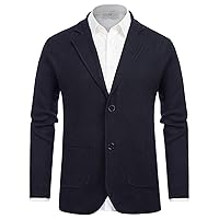 PJ PAUL JONES Men's Cardigan Sweater Shawl Collar Button Down Knit Blazer Jacket Knitwear
