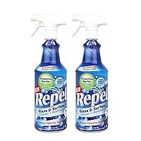 REPEL Glass & Surface Cleaner 32 fl. oz. - Cleans & Repels water spots and dirt on glass, mirror, tile and multi surface by UNELKO (2)