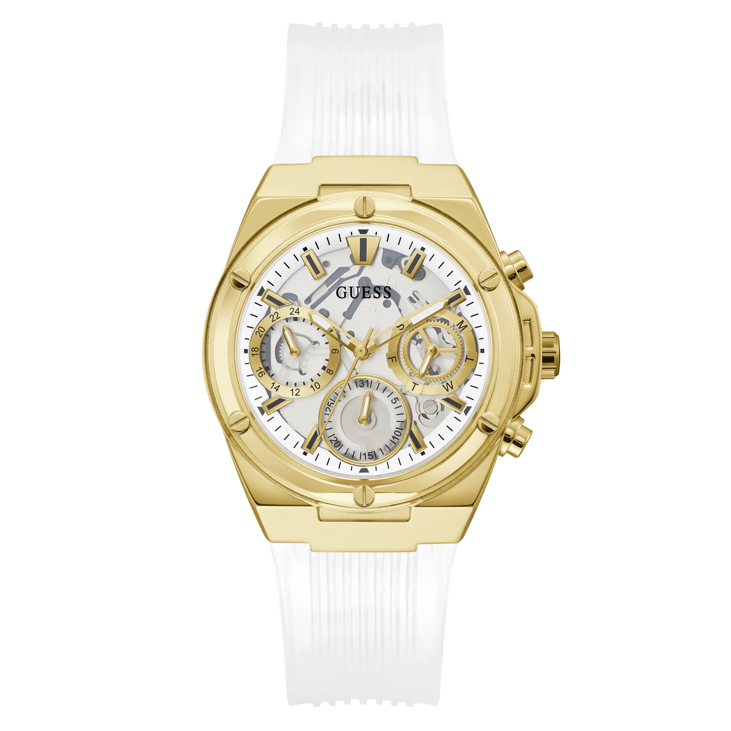 GUESS Ladies Sport Clear Multifunction 39mm Watch