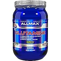 ALLMAX Essentials GLUTAMINE - 1000 g Powder - Fermentation-Derived Glutamine - Increases Recovery & Supports Immune System - Gluten Free & Vegan - 200 Servings