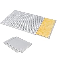 Puff Pastry Sheets for Baking 2PCS/Set Food Grade Aluminum Alloy Perforated Baking Sheet Nonstick Mille Feuille Baking Tray Multipurpose Baking Pan, Thickness 2mm Kitchen Items