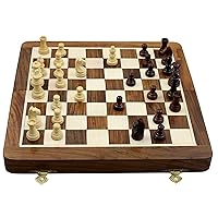 Magnetic Folding Chess Set Professional Tournament Board Game - Christmas Gifts for Kids & Adults, 10 Inches