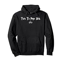Funny Turn To Page 394 Meme Quote Novelty Book Pullover Hoodie