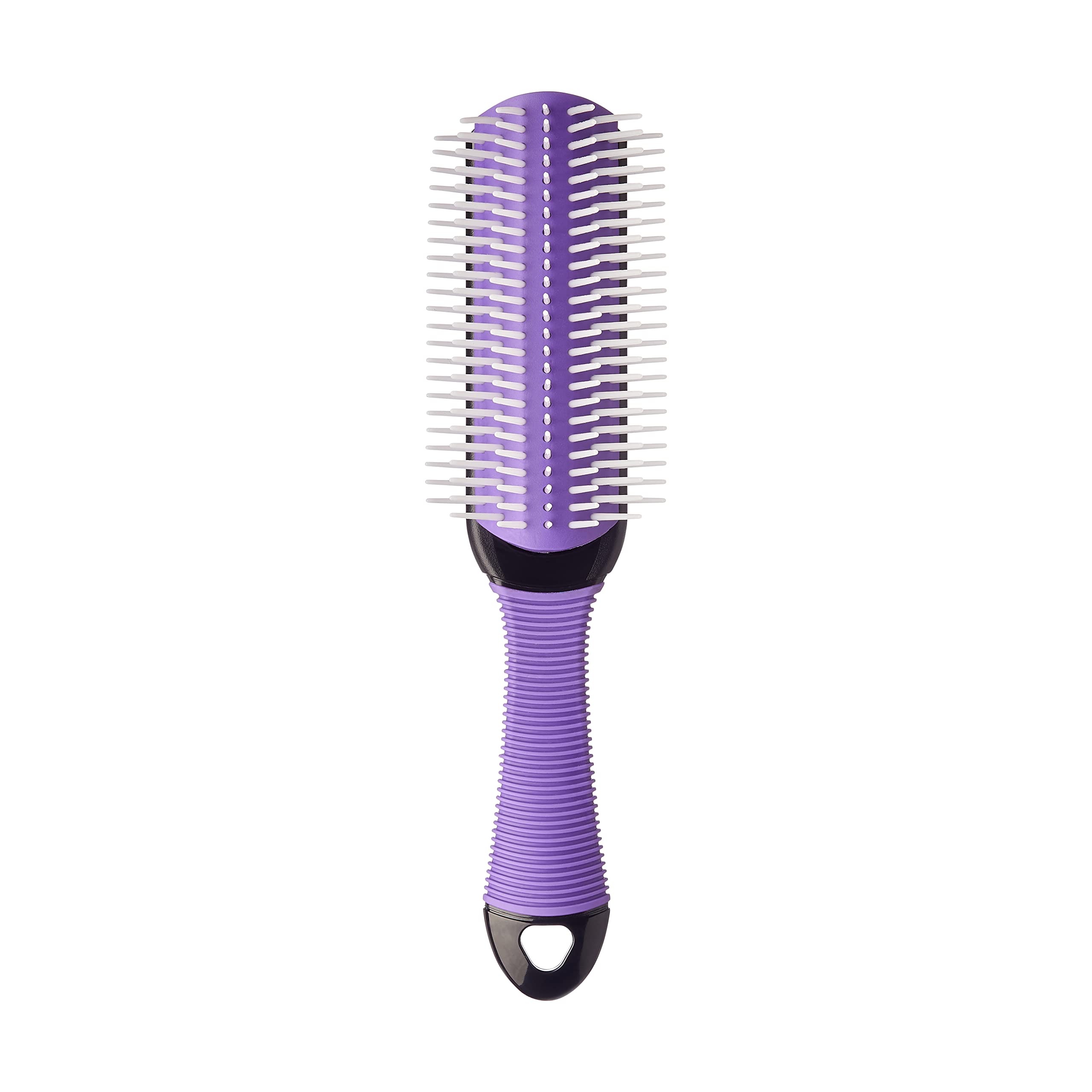 KISS Colors & Care 7 Row Non-Slip Detangling Hair Brush, Removable Cushion For Easy Cleaning, Slip-Proof Handle For Sturdy Grip , Detangles Seamlessly Without Pulling or Tugging Hair, Suitable for All Hair Types