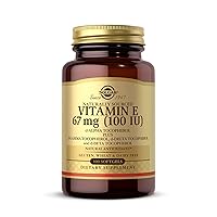 Solgar Vitamin E 67 mg (100 IU), 100 Mixed Softgels - Natural Antioxidant, Skin & Immune System Support - Naturally-Sourced Vitamin E - Gluten Free, Dairy Free - 100 Servings