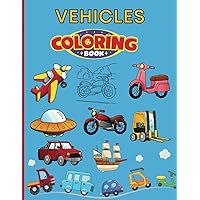 VEHICLES COLORING BOOK FOR KIDS