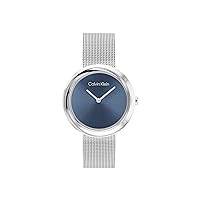 Calvin Klein Twisted Bezel - Women's 2H Quartz Stainless Steel Watch - Water Resistant 3 ATM/30 Meters - Premium Ladies Timepiece for Every Occasion - 34mm