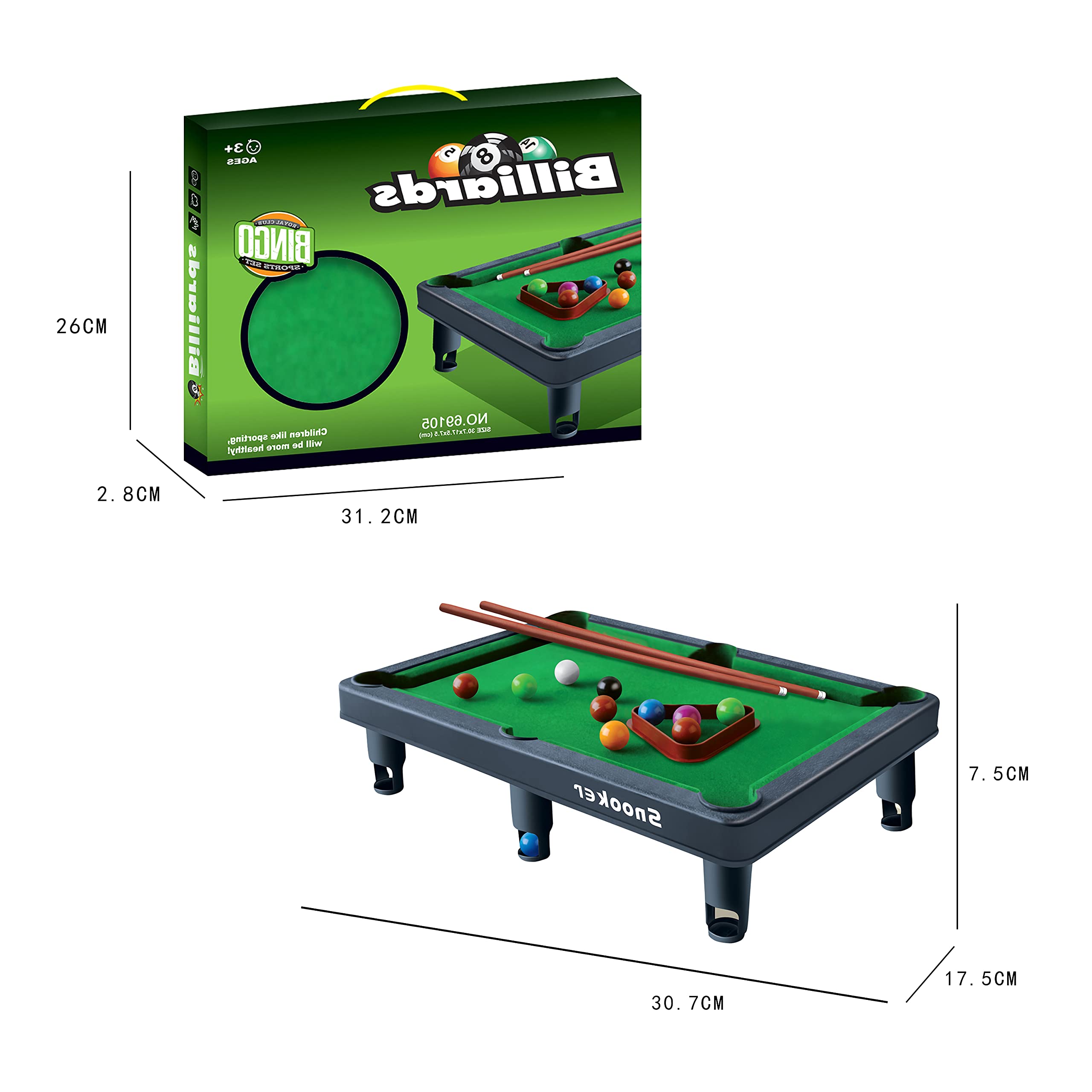 PlayAmaze Snooker Table Tennis Game