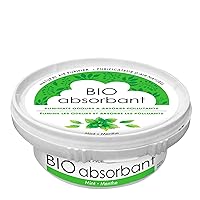Bio Absorbant Air Purifier with Activated Carbon, Plant- and Mineral-Based, Absorbs Odors, Vegan, Mint, 8 Ounces