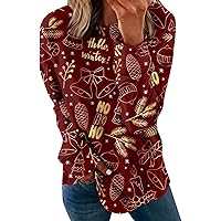 Halloween Sweatshirts Women'S Round Collar Casual Long Sleeve Plaid Printed Top Pullover Halloween Outfit For Women