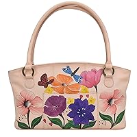 Anna by Anuschka Women's Hand-Painted Leather Wide Tote