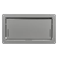 Insulated Foundation Flood Vent – Garage Door Model, FEMA Compliant and ICC-ES Certified Model 1540-524 (Gray)