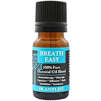 Breath Easy Aromatherapy Essential Oil Blend - Straight from The Plant 100% Pure Therapeutic Grade - No Additives or Fillers - Made in California 10 ml