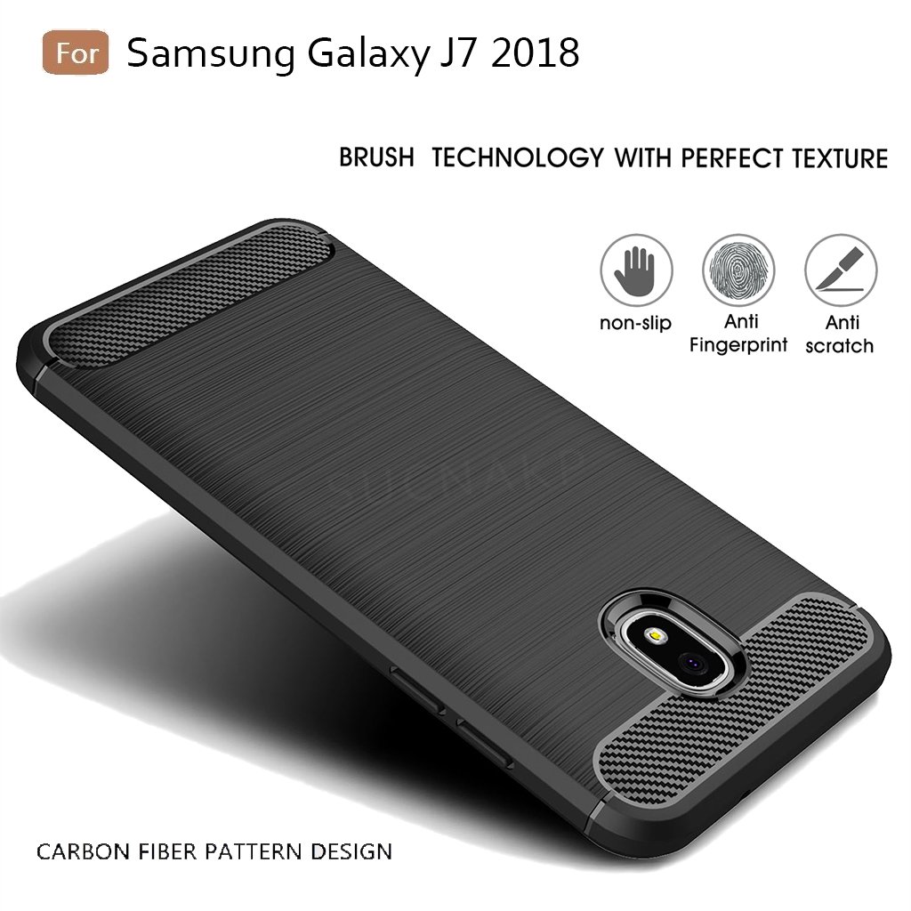 Sucnakp for Samsung Galaxy J7 2018 case, Galaxy J7 V 2nd Gen Case,Galaxy J7 Refine Case,Galaxy J7 Aero,J7 Star,J7 Top,J7 Crown,J7 Aura,J7 Eon,J737V,J737T,TPU Protective Case Cover(Black)