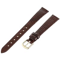 Hadley-Roma Women's 13mm Leather Watch Strap, Color:Brown (Model: LSL700RB-130)