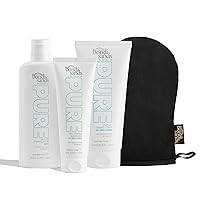 Bondi Sands Pure Essentials Bundle | Includes Dark Self Tan Foaming Water, Gradual Tan Lotion, Sleep Mask, and Reusable Application Mitt ($80 Value)