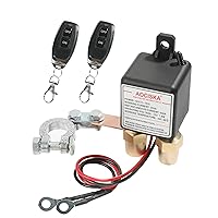 Remote Negative Battery Kill Switch Kit,Car Kill Switch Anti Theft DC 12V 250A Remote Control,Prevent Battery Drain,Battery Cut Off Switch Remote Battery Disconnect Switch