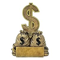 Decade Awards Unleash The Power of Achievement with Our Exquisite Dollar Sign Trophy | 6-Inch Tribute for Sales Champions and Fundraising Heroes | Engraved Plate Upon Request