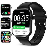 1.9'' Smart Watch Answer Make Call Smartwatch Fitness Tracker for Android Phones, 25 Sport Modes Smart Watch for Iphone Compatible with Heart Rate Monitor SpO2 Sleep Step Counter for Men Women Teens