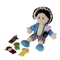 Constructive Playthings Puppet & Props Set for Ages 2 and Up, Set of 7