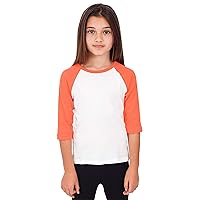 Hat and Beyond Kids Raglan Jersey Child Toddler Youth Uniforms 3/4 Sleeves T Shirts