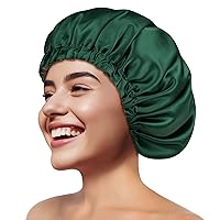 Zenssia Silky Satin Bonnet for Sleeping, Hair Bonnet for Women and Men, Adjustable Sleep Bonnet for Curly Hair