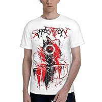 Suffocation T Shirt Men's Summer Street Novelty Short Sleeve Round Neck Shirts