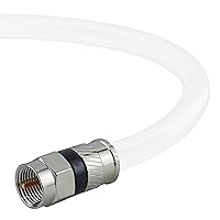 Mediabridge™ Coaxial Cable (25 Feet) with F-Male Connectors - Ultra Series - Tri-Shielded UL CL2 in-Wall Rated RG6 Digital Audio/Video - Includes Removable EZ Grip Caps (Part# CJ25-6WF-N1)