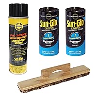 Sun-Glo 2 Cans #1 Super-Glide Wax, Sweep, Silicone Spray