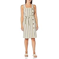 Tommy Hilfiger Women's Striped Mini Dress, Sunshine Multi, 6