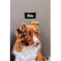 Australian Shepherd Dog Pup Puppy Doggie Notebook Bullet Journal Diary Composition Book Notepad - Innocent Eye: Cute Animal Pet Owner Composition Book ... Dotted Dot Grid Paper Pages in 6” x 9” Inch