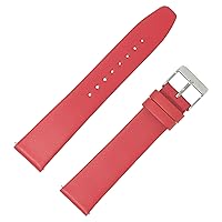 Dakota Women's Mechanical Hand Wind Watch with Calfskin Leather Strap, Red (Model: 18636)