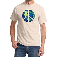 Peace Sign T-Shirt Blue Earth Tee
