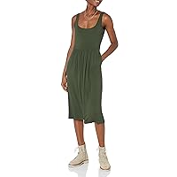 Amazon Essentials Women's Jersey Sleeveless Empire-Waist Midi Dress (Previously Daily Ritual)