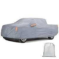 Nilight Car Cover Waterproof All Weather for Truck, Heavy Duty Outdoor Rain Sun UV Protection with Zipper Cotton,Extra Thick Truck Cover, Universal Fit for Truck (Up to 210