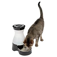 Healthy Pet Water Station - Small, 64 oz Capacity, Gravity Cat & Dog Waterer, Removable Stainless Steel Bowl Resists Corrosion & Stains, Easy to Fill, Filter Compatible