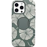 OtterBox iPhone 15 Pro MAX (Only) OtterGrip Symmetry Series Case - ISLAND GETAWAY (Green), built-in grip, sleek case, snaps to MagSafe, raised edges protect camera & screen