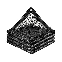30% Sunblock Shade Cloth Net Black Resistant - 10x12 Ft Garden Shade Mesh for Plant Cover, Greenhouse, Chicken Coop, Kennels, Tomatoes Plants