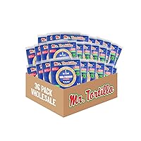 Mr. Tortilla Low Carb Keto Soft Taco Shells, Vegan Healthy Snacks & Bread Alternative, 1 Net Carb 15 Calories Delicious Small Batch Kosher Wraps -(Multigrain, 36 Pack Wholesale)