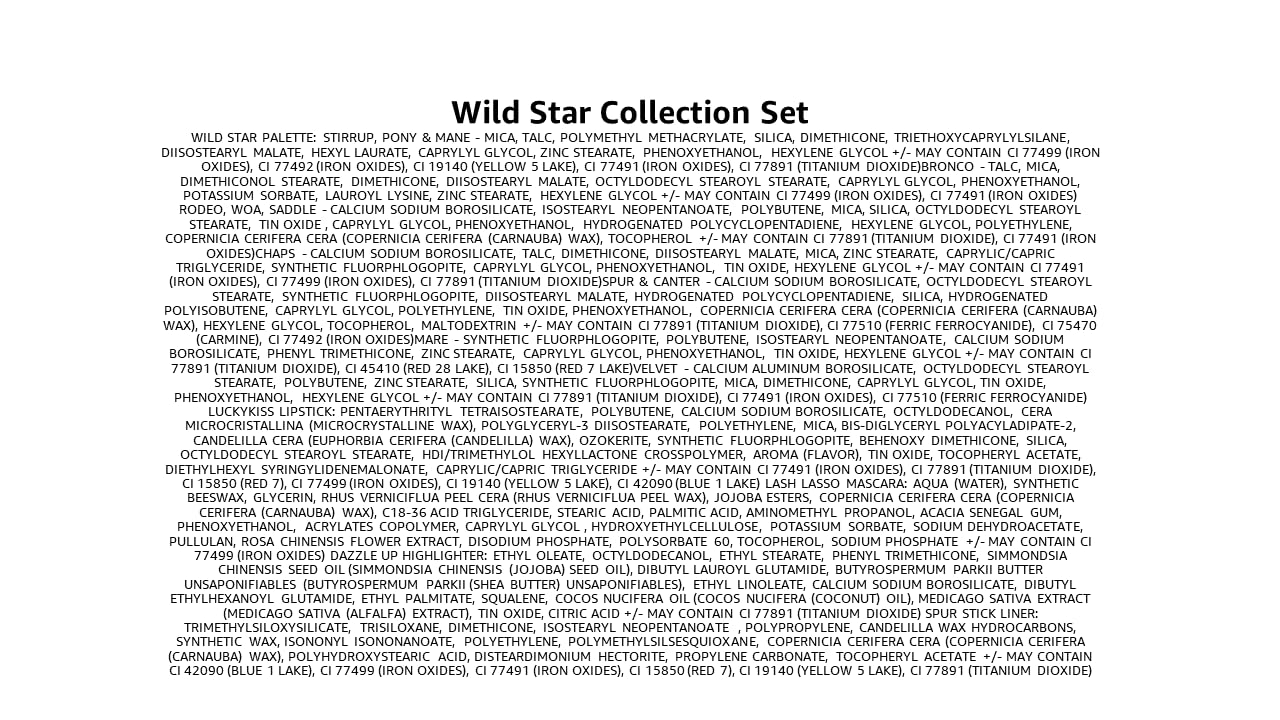 Wild Star Collection 5PC Set