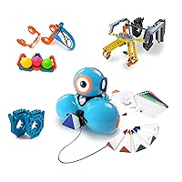 Dash Robot Wonder Pack – Coding Educational Bundle for Kids 6+ – Free STEM Apps with Instructional Videos - Launcher Toy, Sketch Kit Drawing, Gripper Building