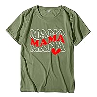 Mother T Shirt Mama Gifts Baseball Womens Shirt Mama Gifts for New Mom in My Mama Era Shirt 3T Boys Shirts Mama and Mini Shirts Valentines Day Custom Mom Shirt Mother Shirts Turquoise 3XL