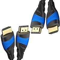 KabelDirekt – HDMI Cable Set – 35ft & 50ft – with A.I.S Shielding – Designed in Germany (Supports All HDMI Devices Like PS5, Xbox, Switch – 4K@60Hz, High Speed HDMI Cord with Ethernet)