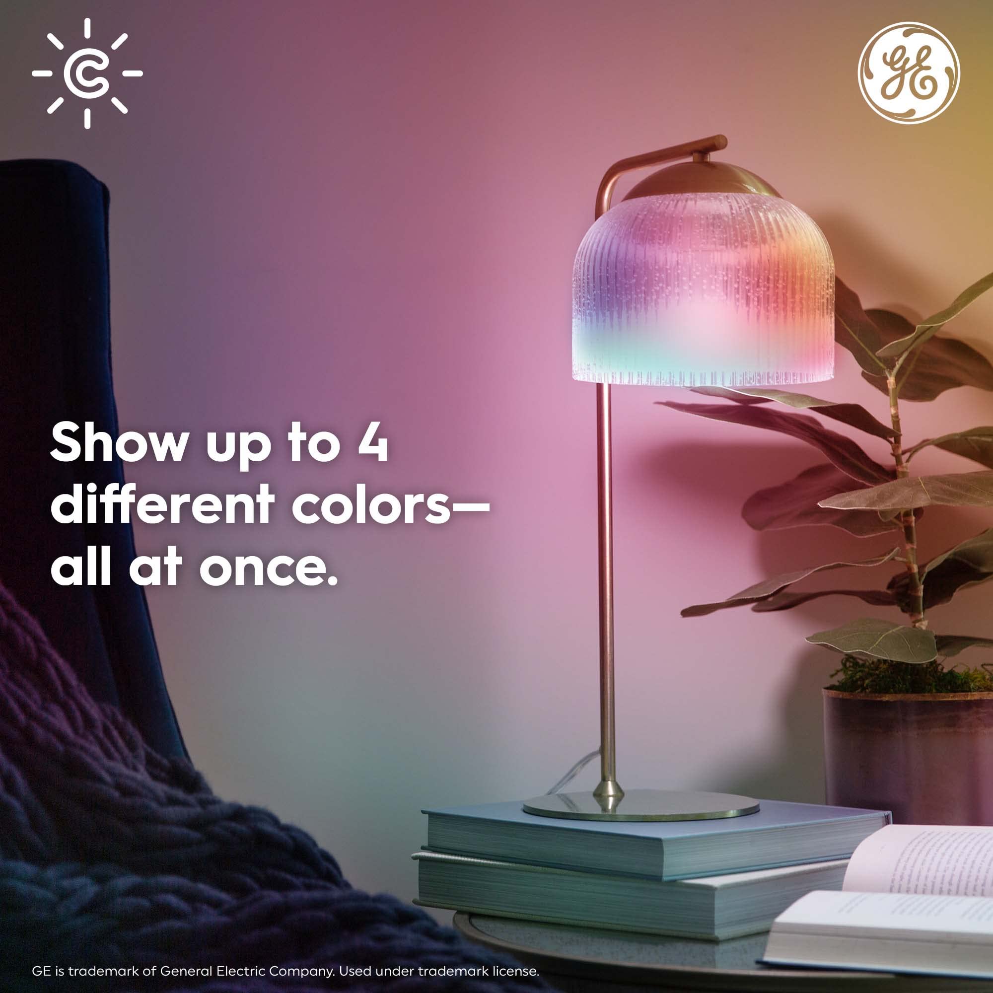GE Lighting CYNC Dynamic Effects Smart LED Light Bulb, Color Changing, Bluetooth and Wi-Fi, Works with Alexa and Google Home, BR30 Indoor Floodlight Bulb