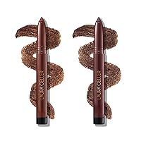 LAURA GELLER NEW YORK Kajal Longwear Kohl Eyeliner Pencil Duo - Dark Brown + Smoky Quartz - Smooth, Blendable Liner - Infused with Caffeine