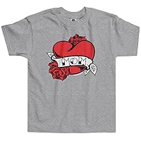 Threadrock Little Boys' Mom Heart Tattoo Toddler T-Shirt